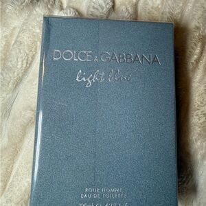 Dolce & Gabbana Light Blue Box - Steel Blue with Silver Logo